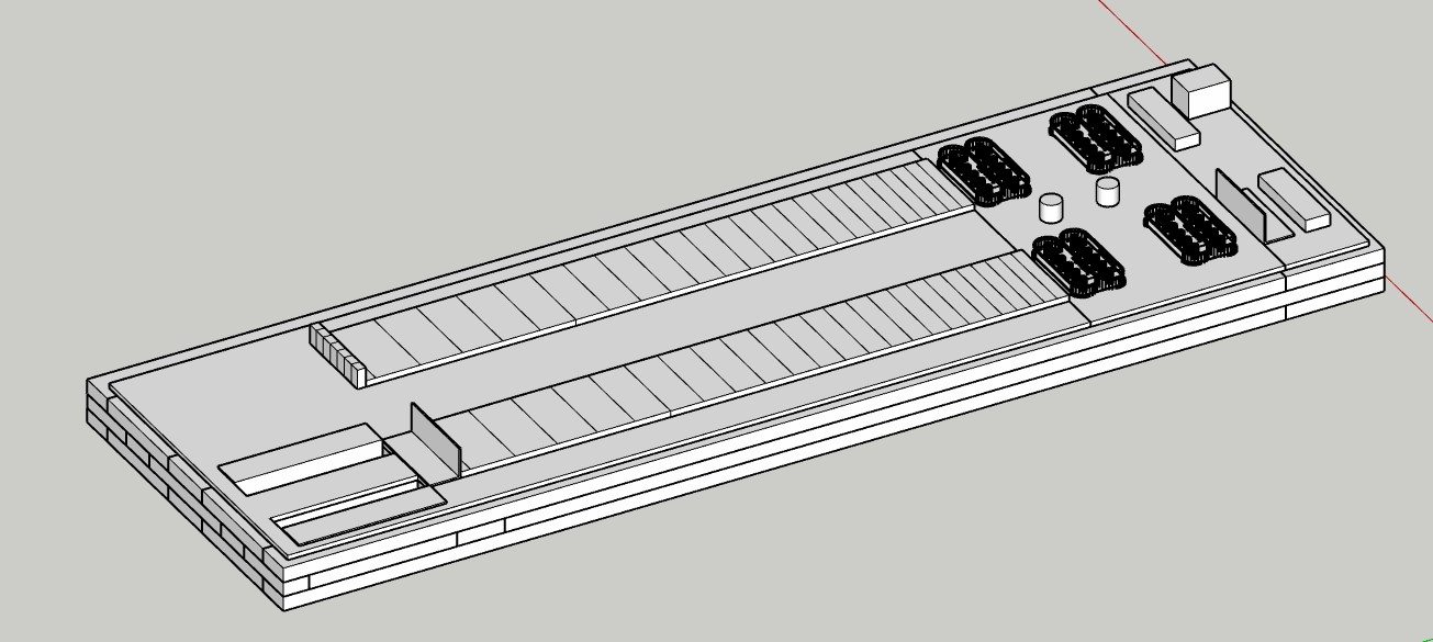 Alternating-tread staircase