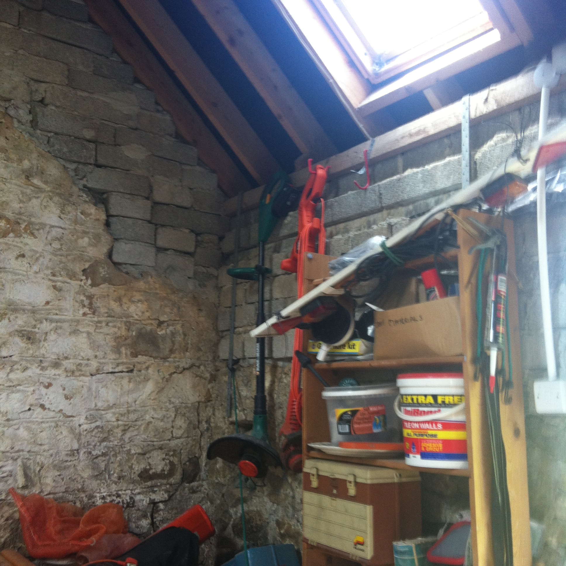 The space available for a recording studio