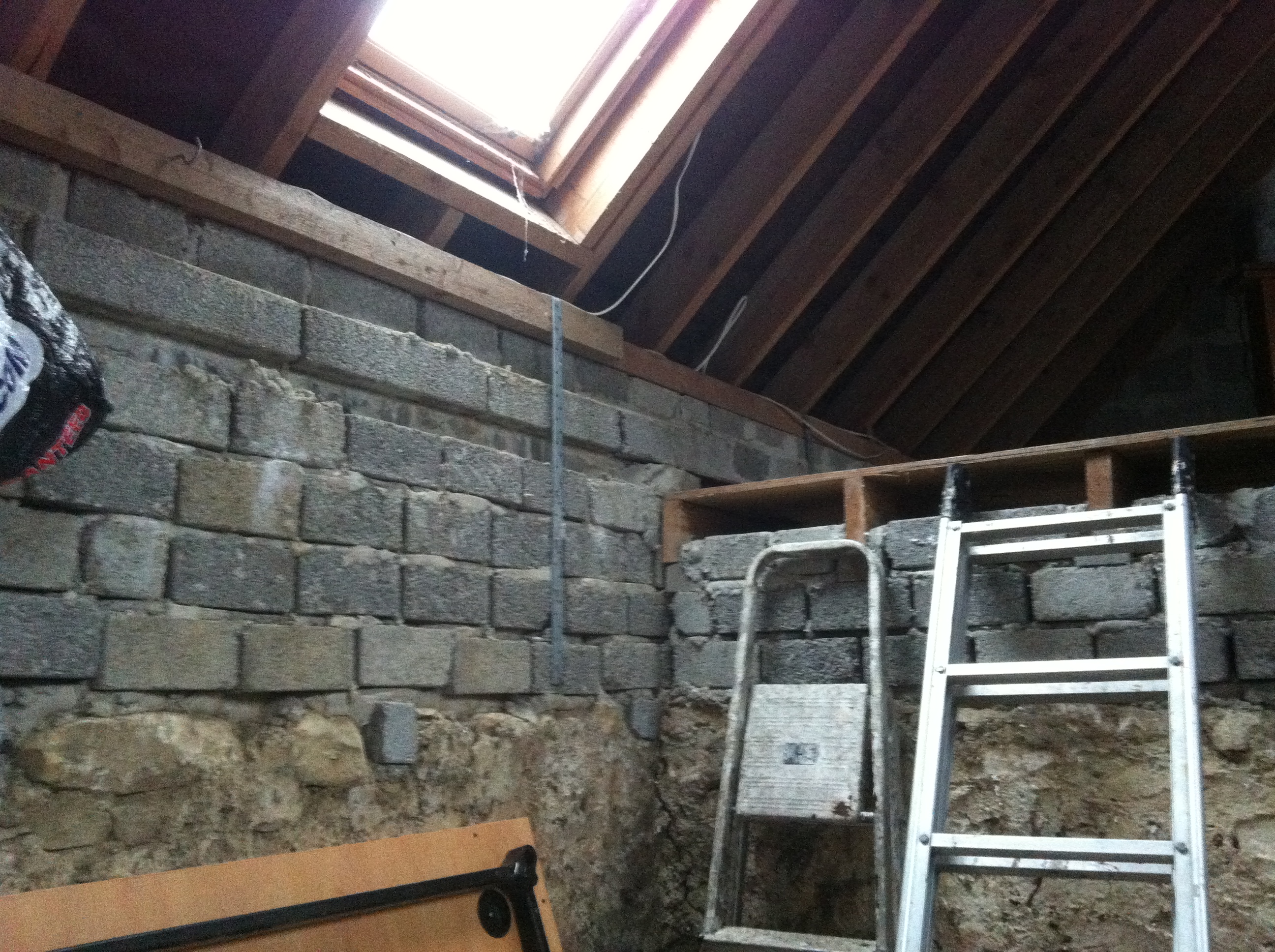 The space available for a recording studio