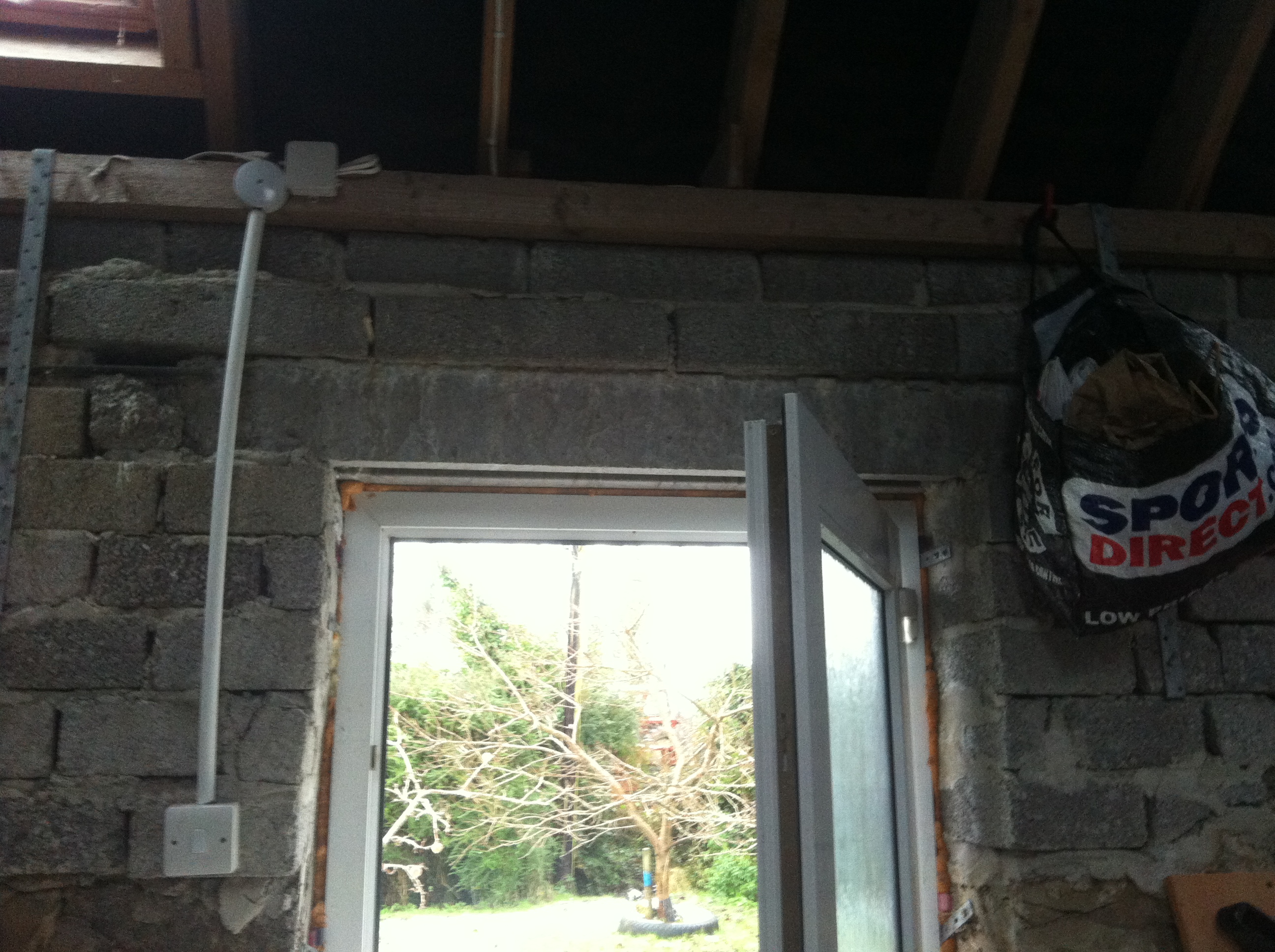 The space available for a recording studio